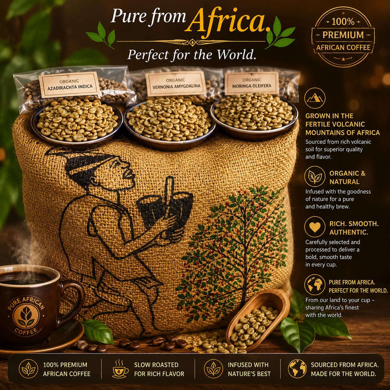Ola’s Exotic Unroasted Coffee - Cameroon AA